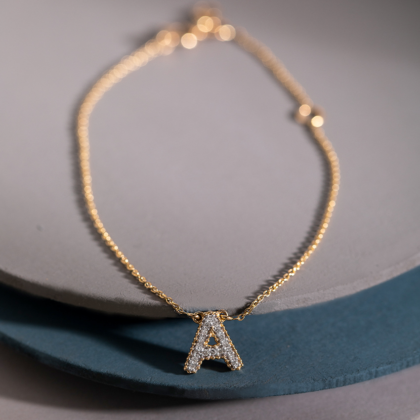 Dazzle Alphabet A Diamond Bracelet Dazzle Alphabet A Diamond Bracelet