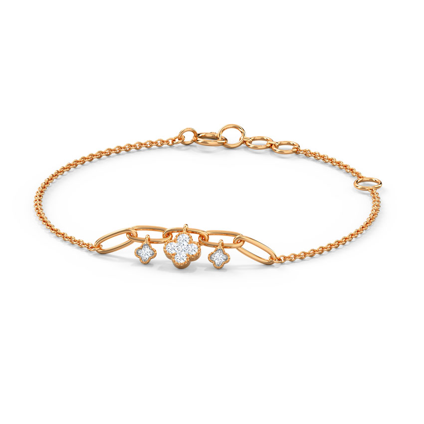 Clover Floral Diamond Bracelet Clover Floral Diamond Bracelet