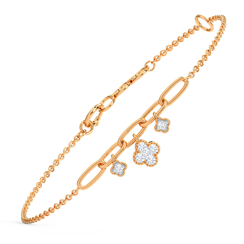 Clover Floral Diamond Bracelet Clover Floral Diamond Bracelet