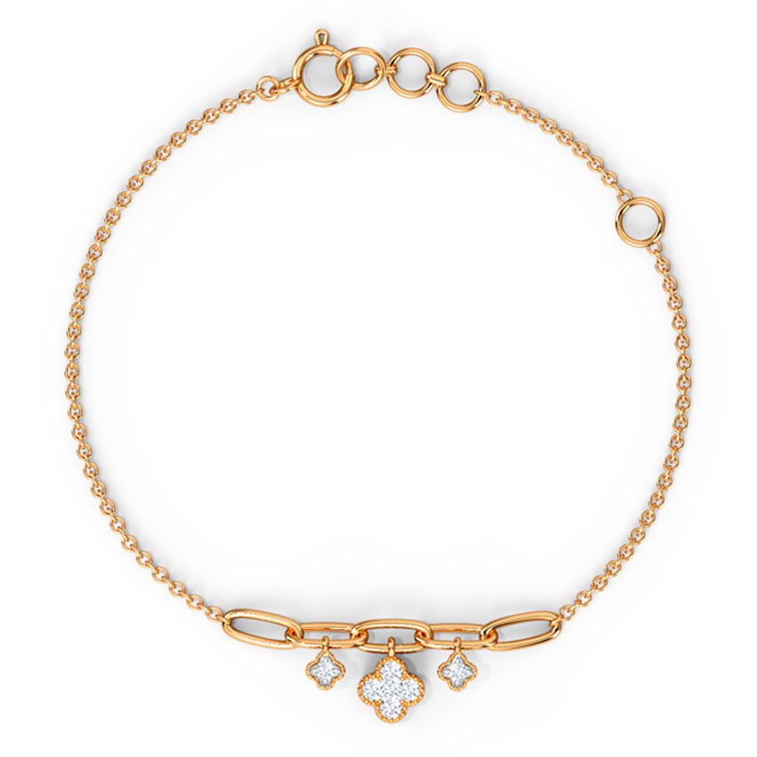 Clover Floral Diamond Bracelet Clover Floral Diamond Bracelet