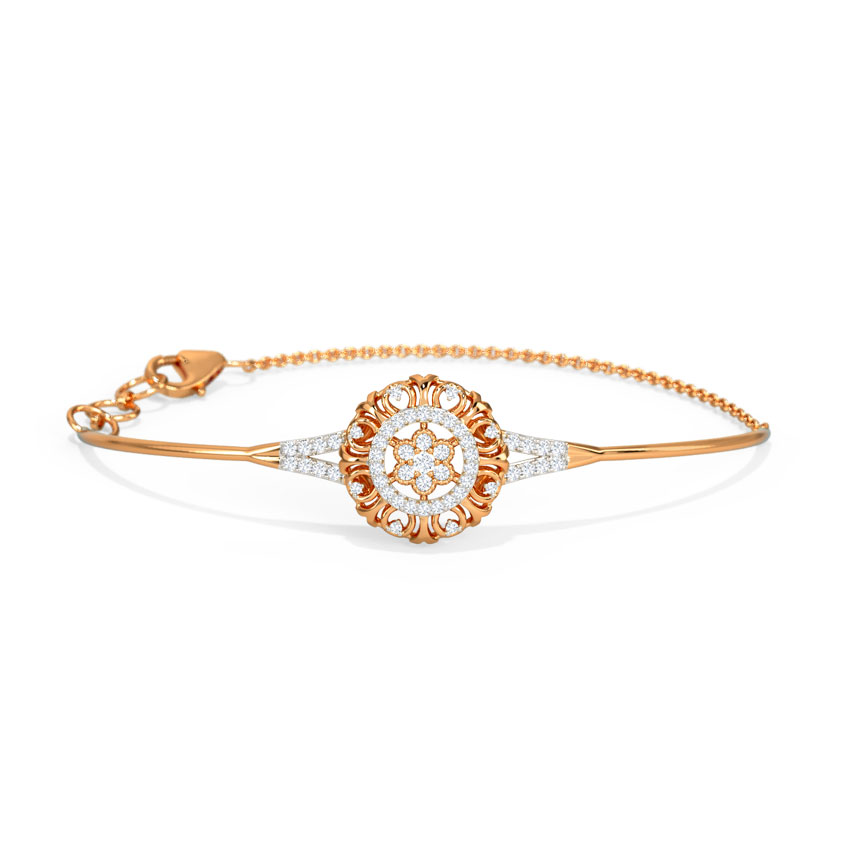 Diamond Bracelets 18 Karat Rose Gold Imperial Diamond Bracelet