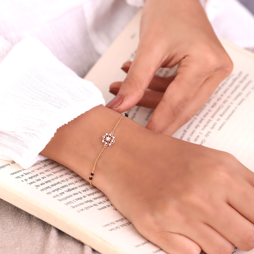 Ishita Diamond Mangalsutra Bracelet