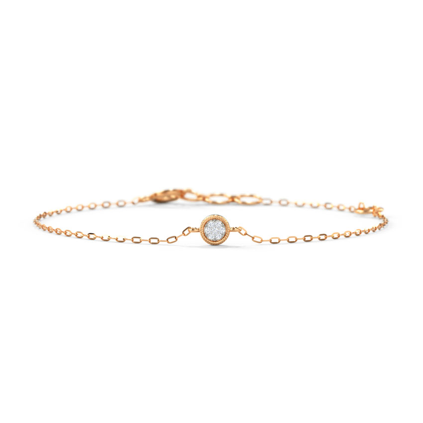 Diamond Bracelets 14 Karat Rose Gold Linara Diamond Bracelet