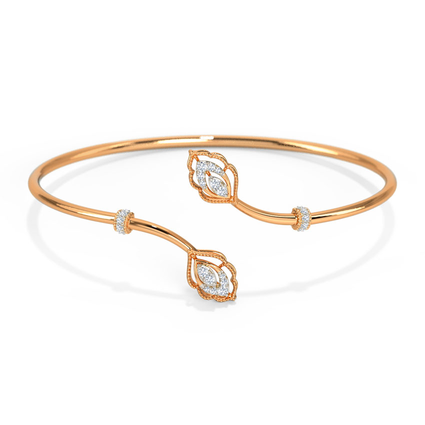 Diamond Bracelets 14 Karat Rose Gold Kelany Regal Diamond Bracelet