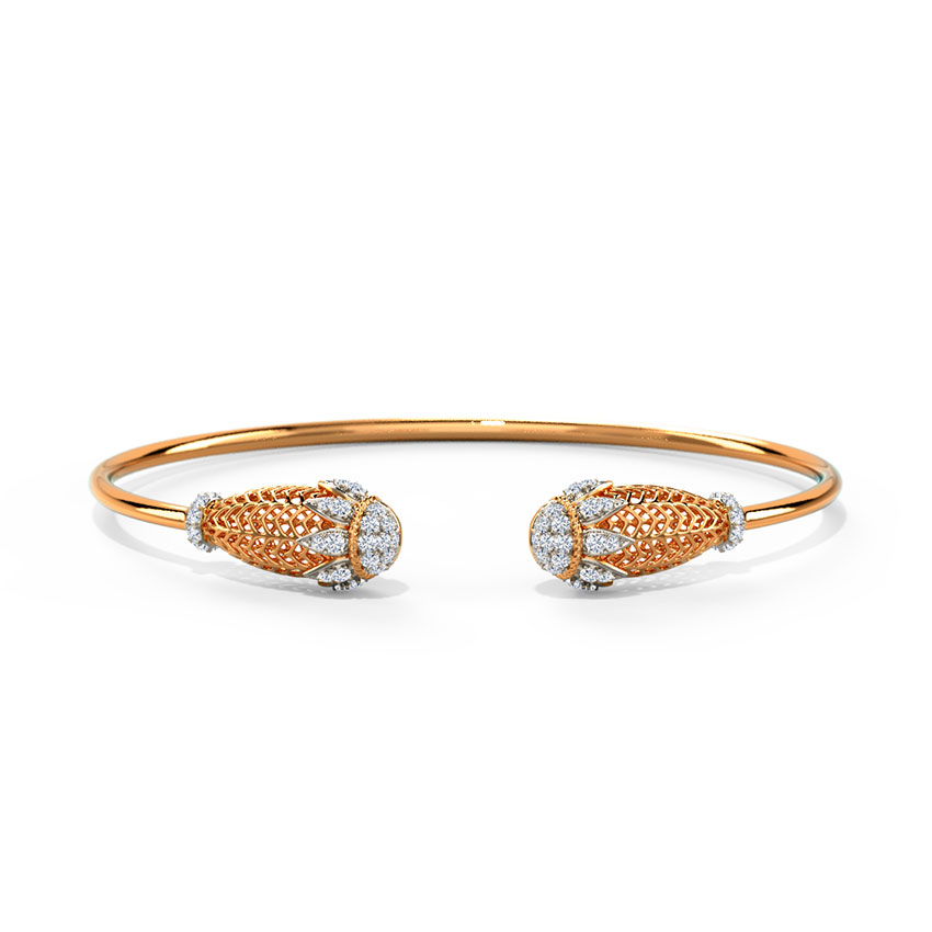 Diamond Bracelets 14 Karat Rose Gold Ebban Diamond Bracelet