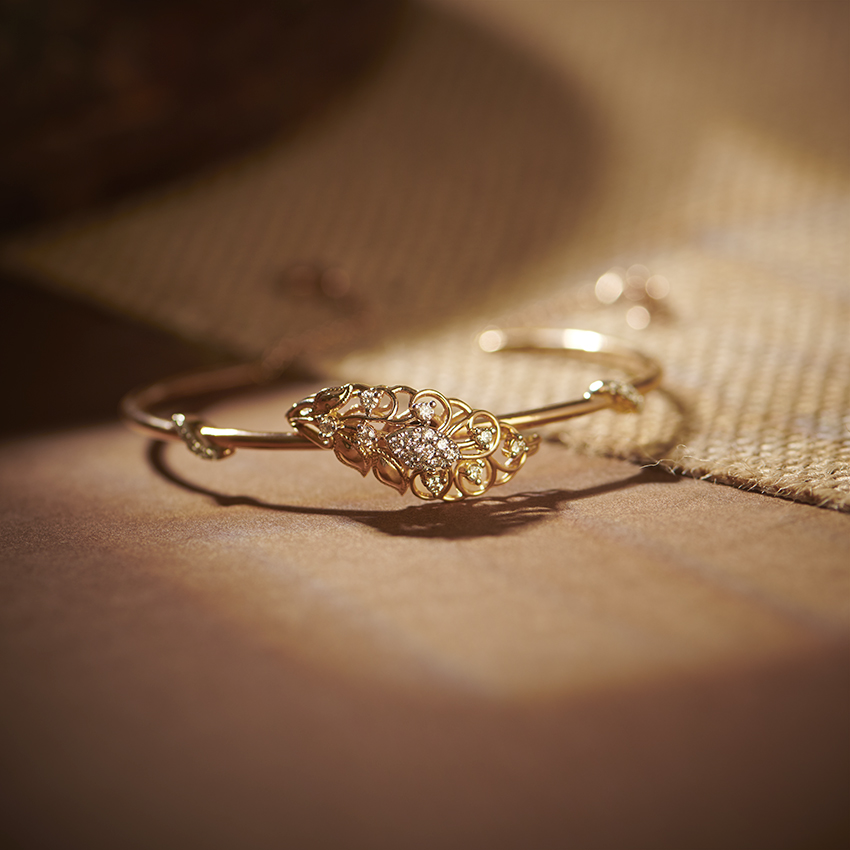 Diamond Bracelets 14 Karat Rose Gold Najat Diamond Bracelet