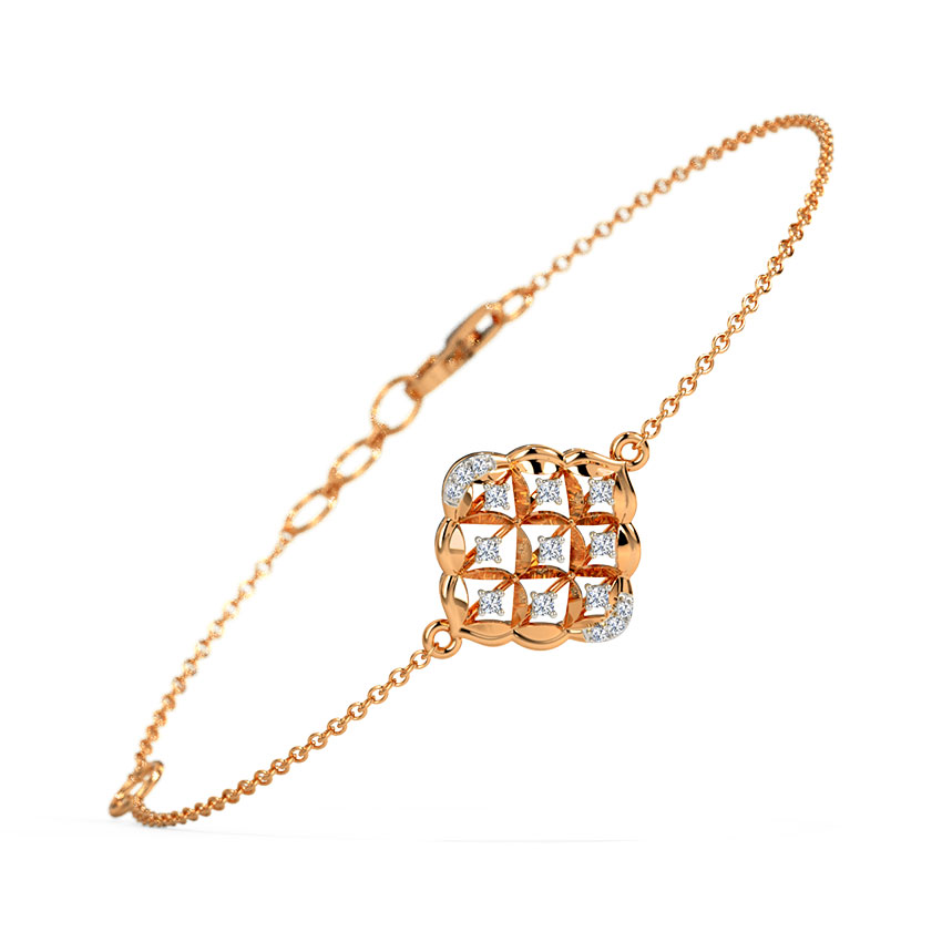 Diamond Bracelets 18 Karat Rose Gold Tasmina Diamond Bracelet