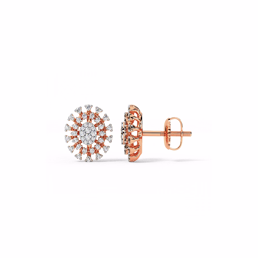 Diamond Set Product 14 Karat Rose Gold Julia Diamond Pendant Set