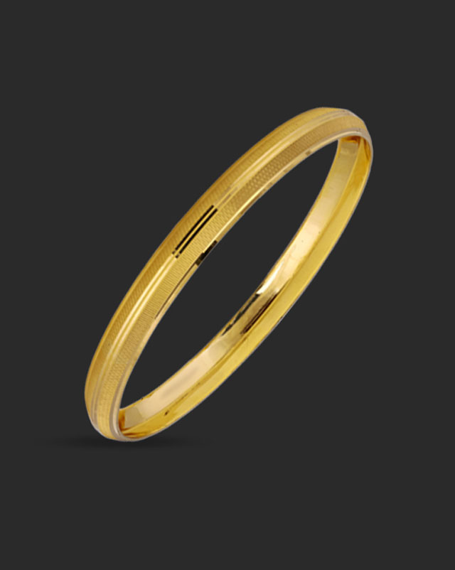 Gold Bangles 22 Karat Yellow Gold Aaryan Gold Kada For Him