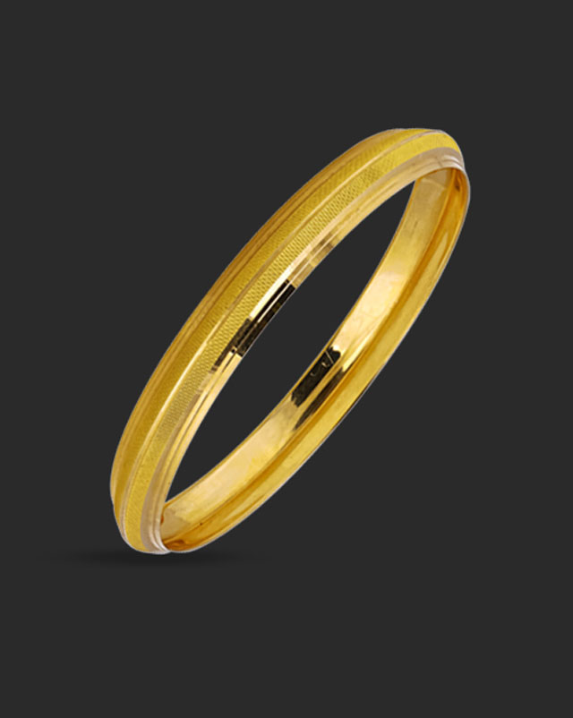 Gold Bangles 22 Karat Yellow Gold Gagan Gold Kada For Him