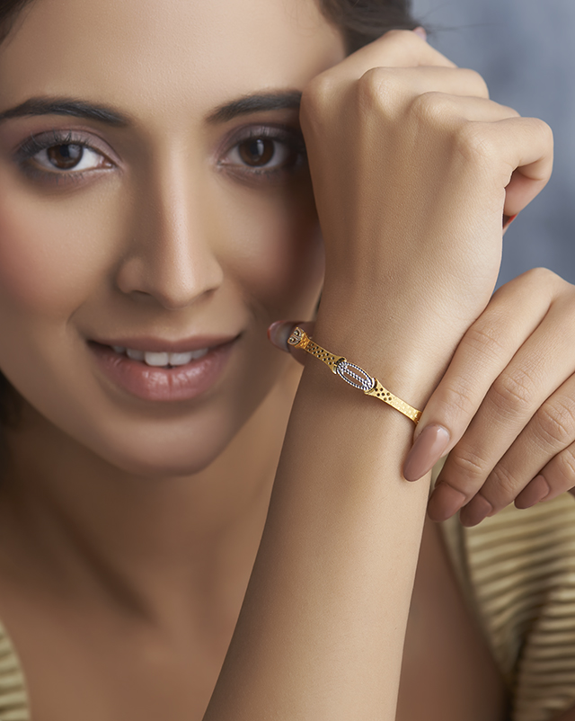 Gold Bangles 22 Karat Yellow Gold Trisha 22KT Gold Bangles