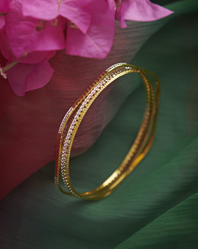 Gold Bangles 22 Karat Yellow Gold Jeya 22Kt Gold Bangle