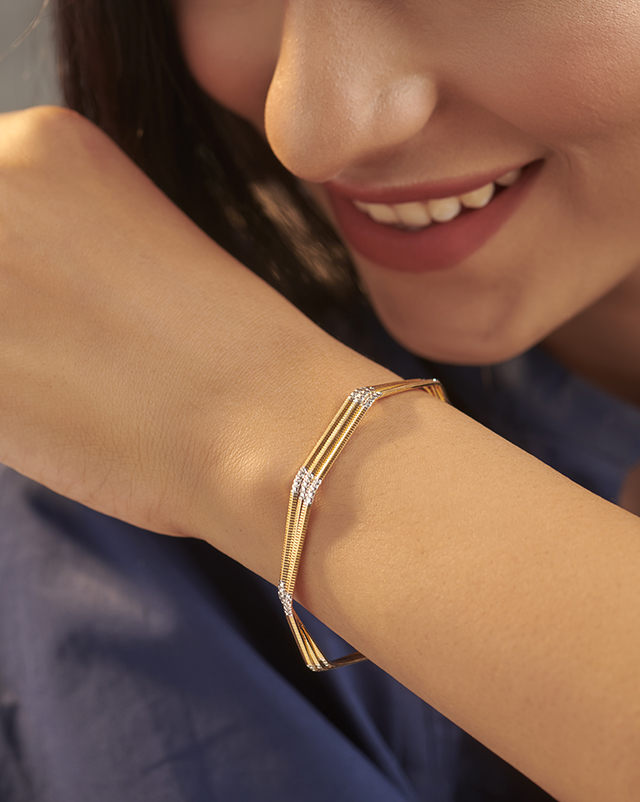 Gold Bangles 22 Karat Yellow Gold Ranju 22Kt Gold Bangle