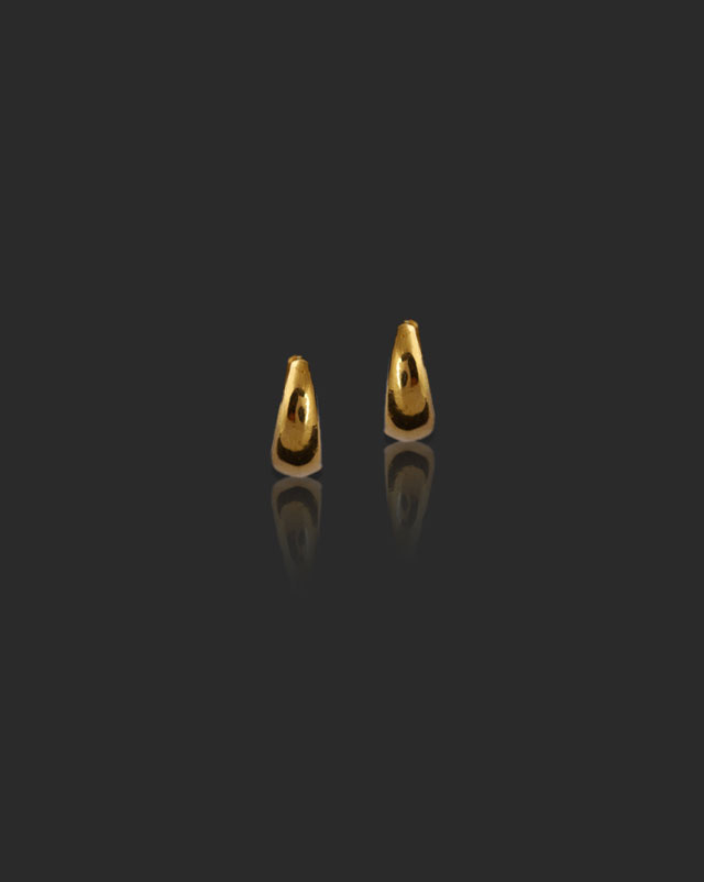 Arushi 22KT Gold Hoop Earrings