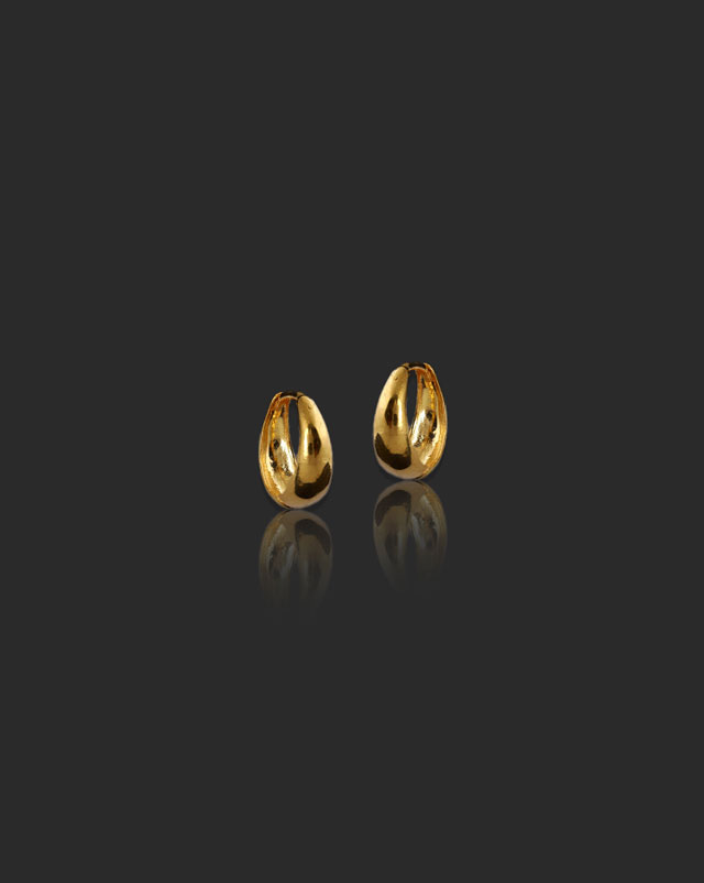 Arushi 22KT Gold Hoop Earrings