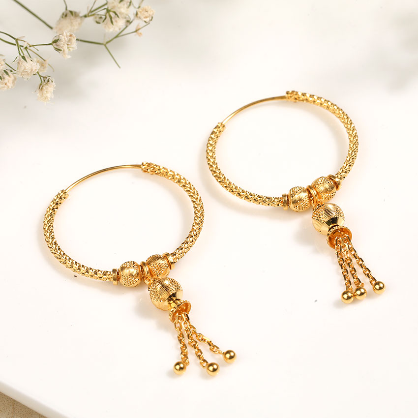 Chaavi 22KT Gold Hoop Earrings Chaavi 22KT Gold Hoop Earrings