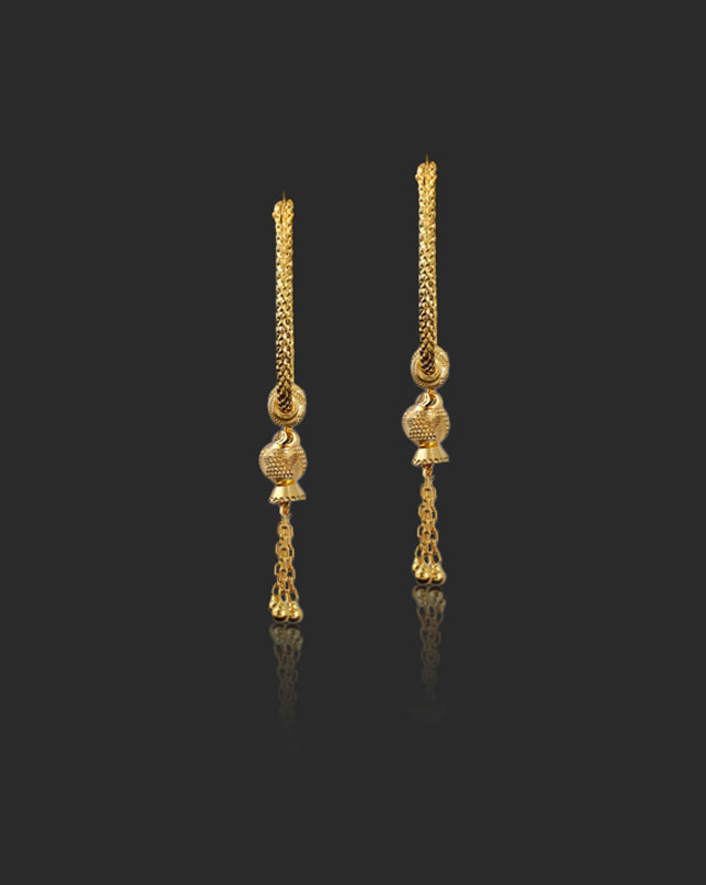 Chaavi 22KT Gold Hoop Earrings Chaavi 22KT Gold Hoop Earrings