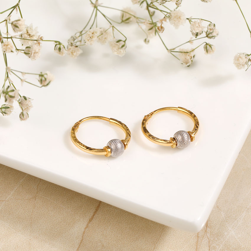 Gunjan 22KT Gold Hoop Earrings Gunjan 22KT Gold Hoop Earrings