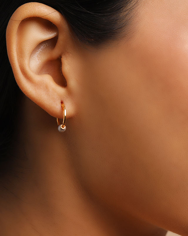 Gunjan 22KT Gold Hoop Earrings Gunjan 22KT Gold Hoop Earrings
