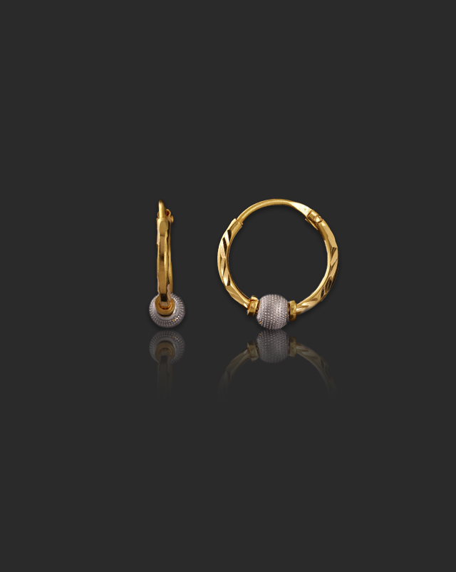 Gunjan 22KT Gold Hoop Earrings Gunjan 22KT Gold Hoop Earrings