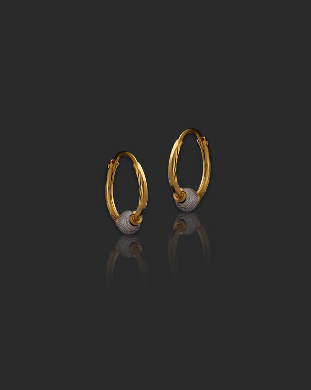 Gunjan 22KT Gold Hoop Earrings Gunjan 22KT Gold Hoop Earrings