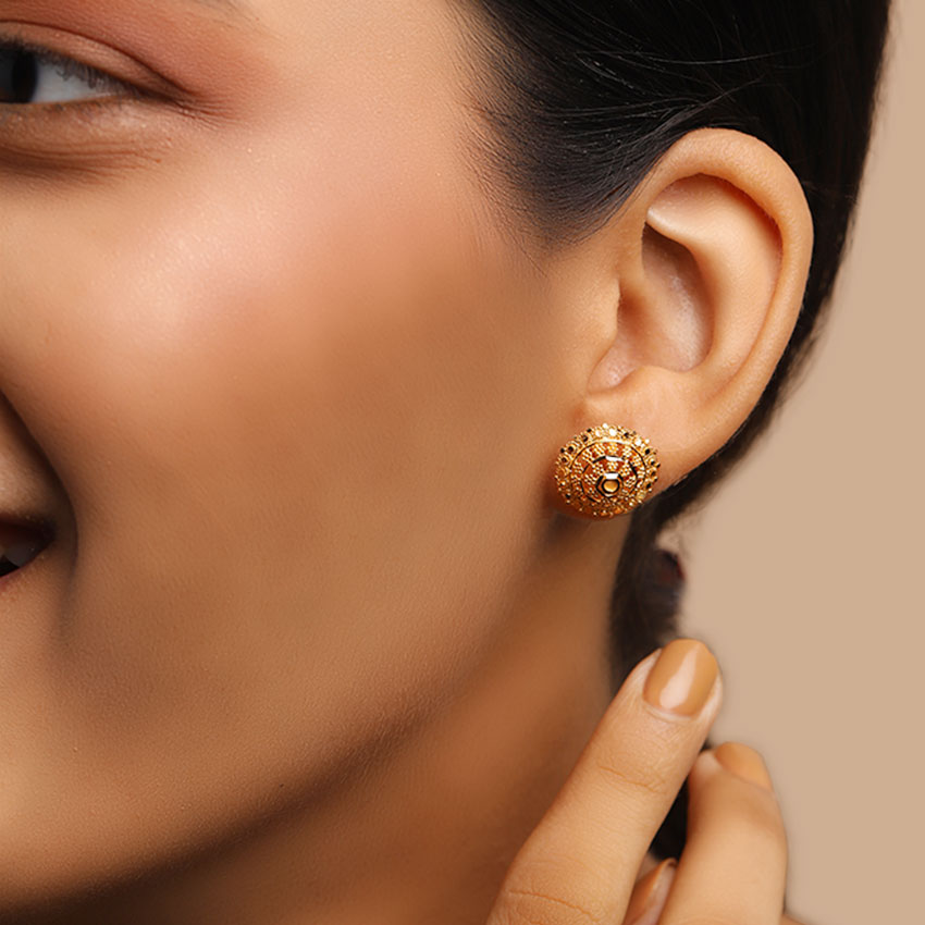 Preksha 22KT Gold Stud Earrings Preksha 22KT Gold Stud Earrings
