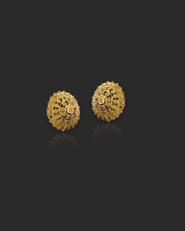 Preksha 22KT Gold Stud Earrings Preksha 22KT Gold Stud Earrings