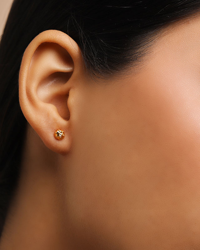 Latika 22KT Gold Stud Earrings Latika 22KT Gold Stud Earrings