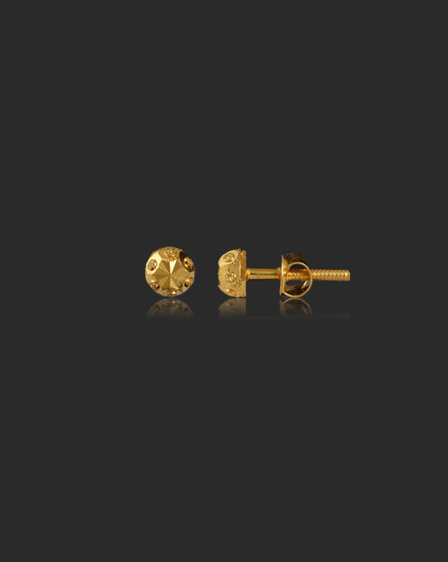 Latika 22KT Gold Stud Earrings Latika 22KT Gold Stud Earrings