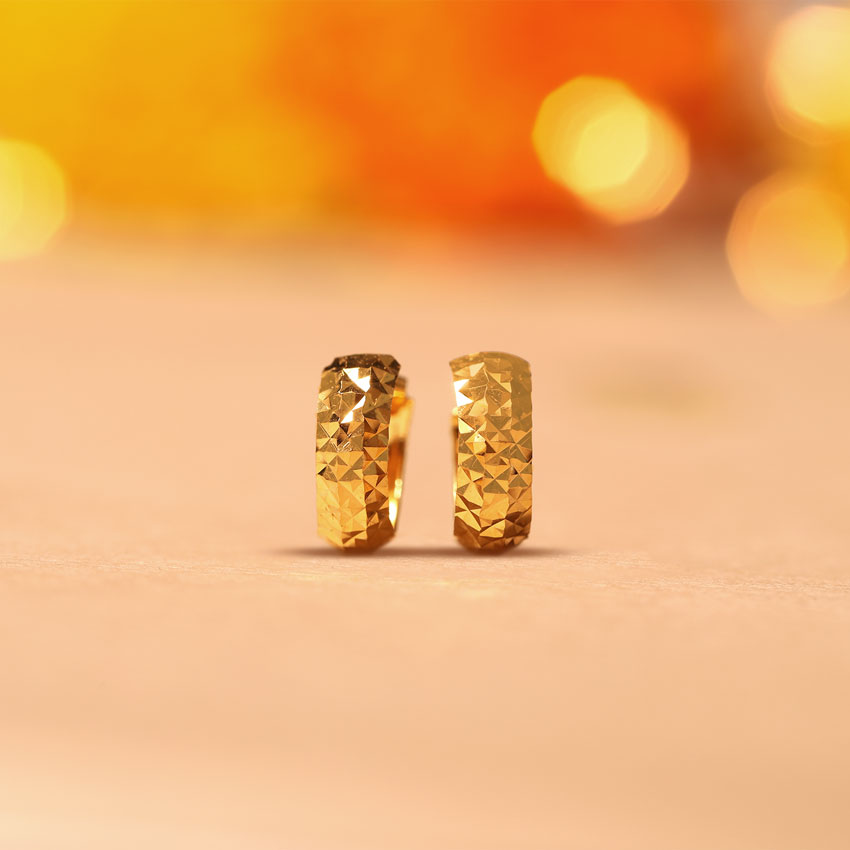 Adira 22KT Gold Hoop Earrings