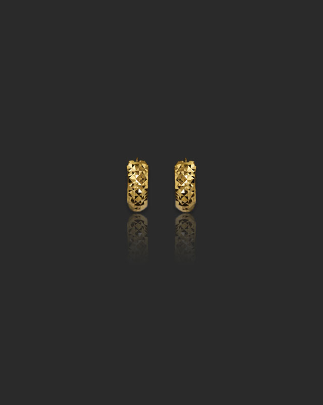 Adira 22KT Gold Hoop Earrings