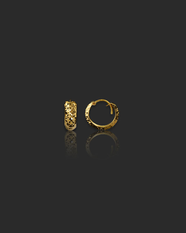 Adira 22KT Gold Hoop Earrings