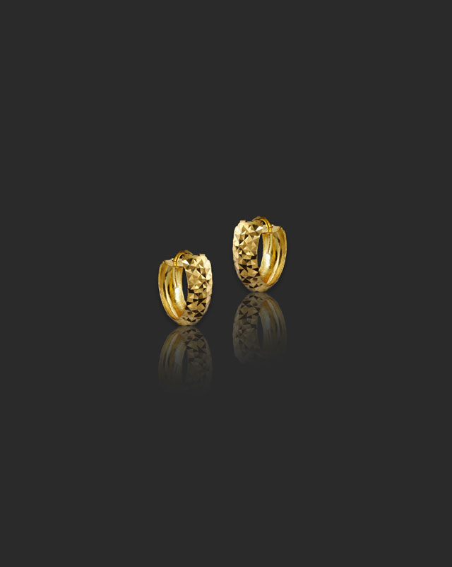 Adira 22KT Gold Hoop Earrings