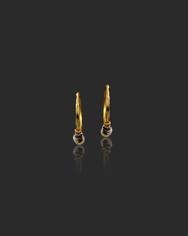 Meeta 22Kt Gold Hoop Earrings