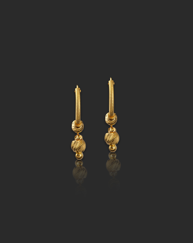 Aarvi Gold Hoop Earrings
