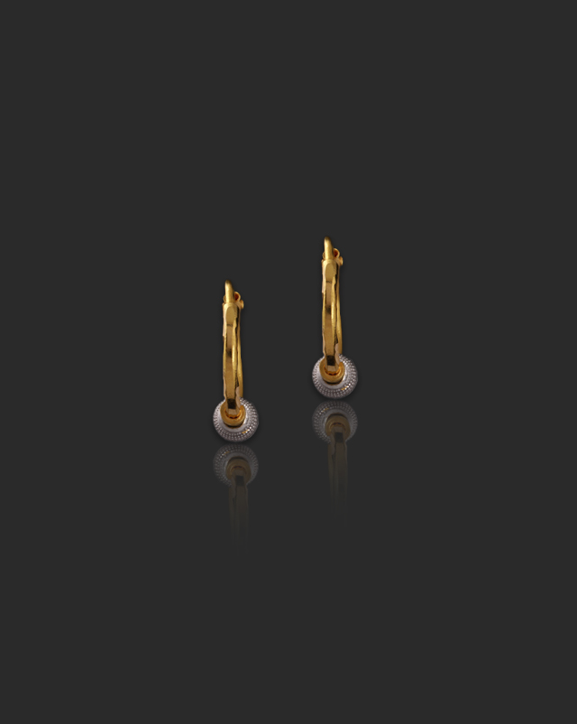 Gunjan 22Kt Gold Hoop Earrings