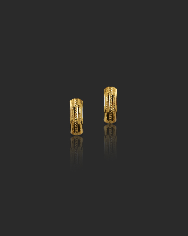 Sanya 22Kt Gold Hoop Earrings