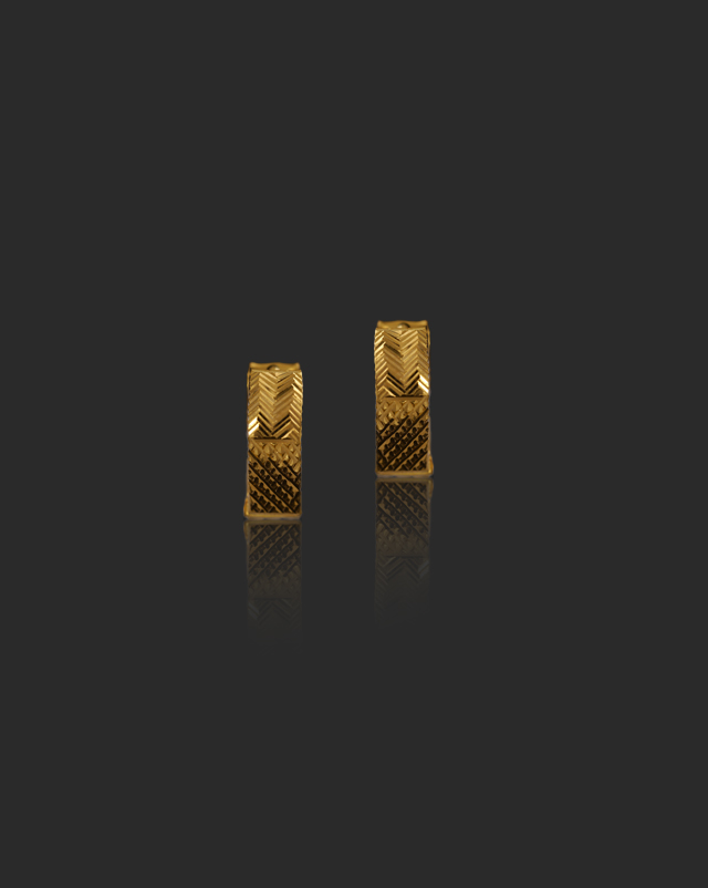Lipika 22Kt Gold Hoop Earrings
