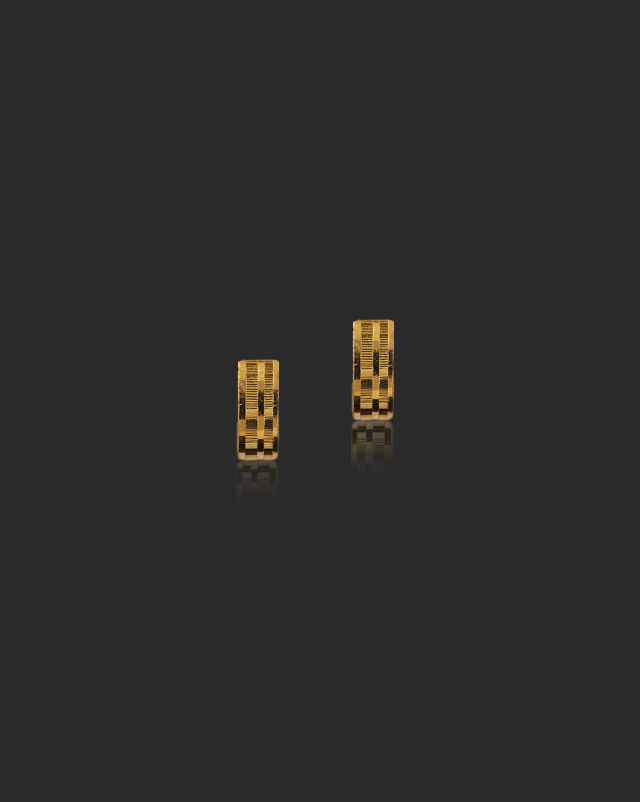 Simran 22Kt Gold Hoop Earrings