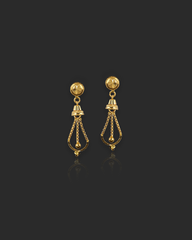 Rosie 22Kt Gold Drop Earrings