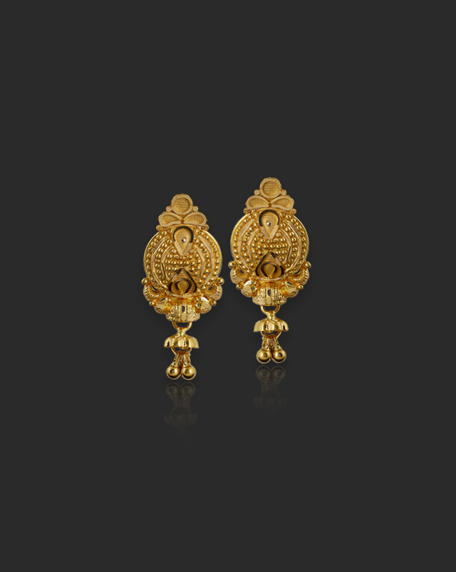 Aloki 22Kt Gold Drop Earrings