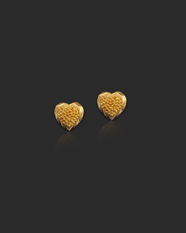 Ditya 22Kt Gold Stud Earrings