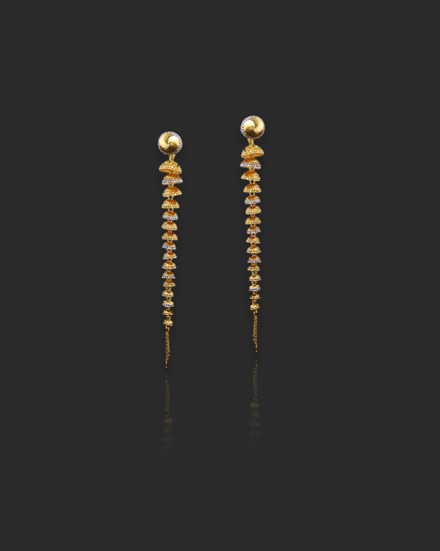 Idika 22Kt Gold Drop Earrings