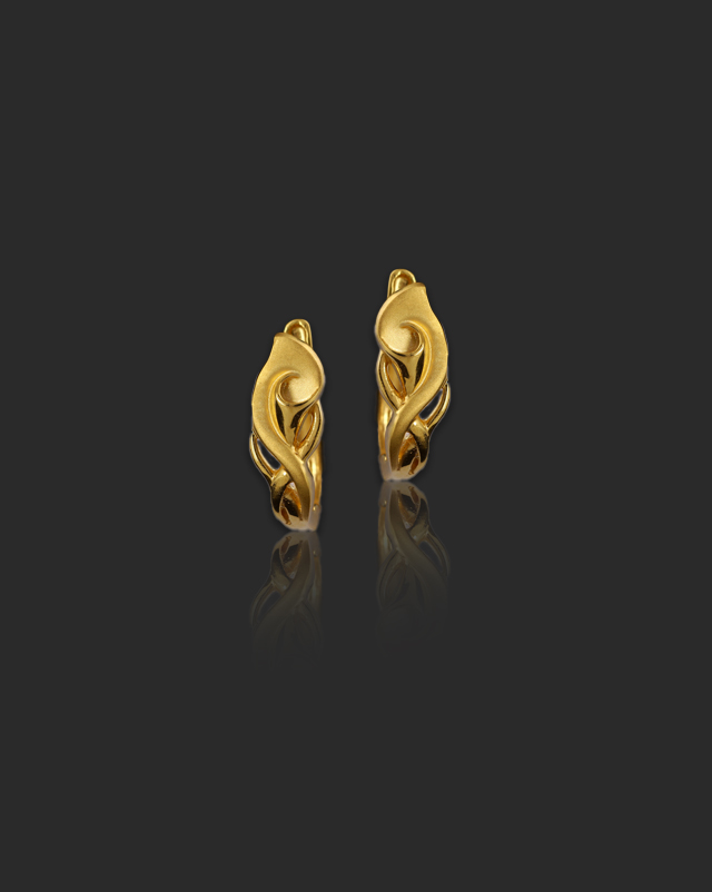 Naina 22Kt Gold Hoop Earrings