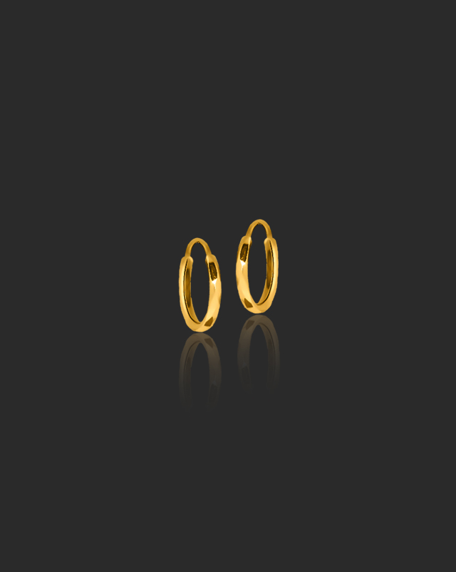 Gold Earrings 22 Karat Yellow Gold Tinkerbell Kids' Gold Earrings