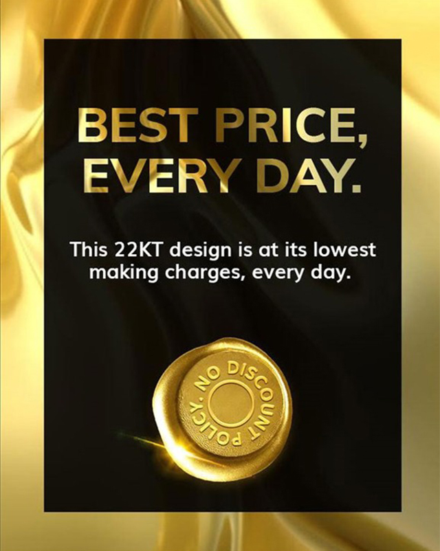 Kimaya 22KT Gold Stud Earrings