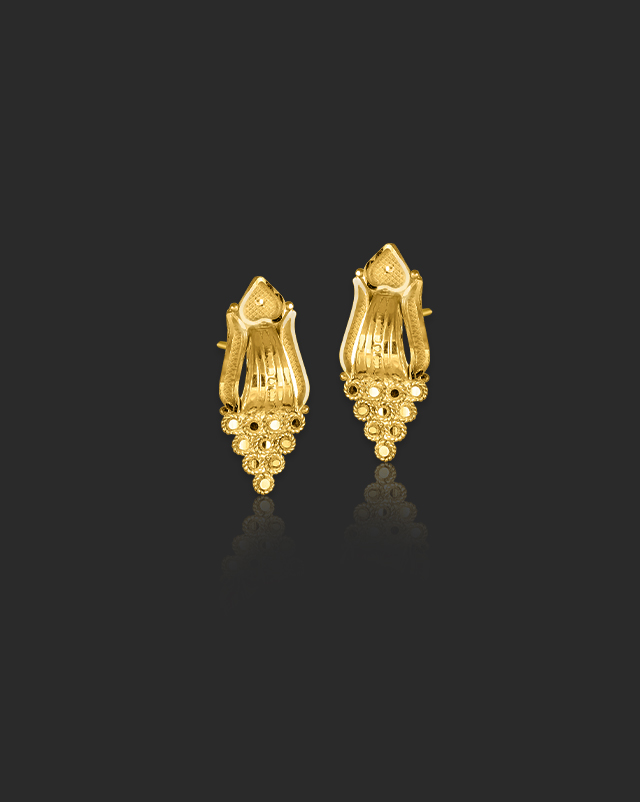 Kimaya 22KT Gold Stud Earrings