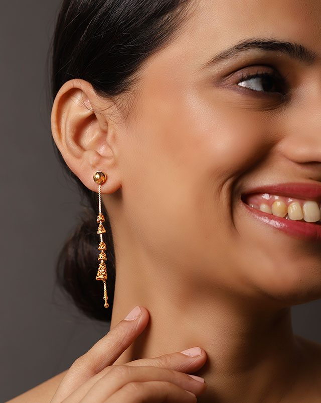 Tamanna Gold Drop Earrings Tamanna Gold Drop Earrings