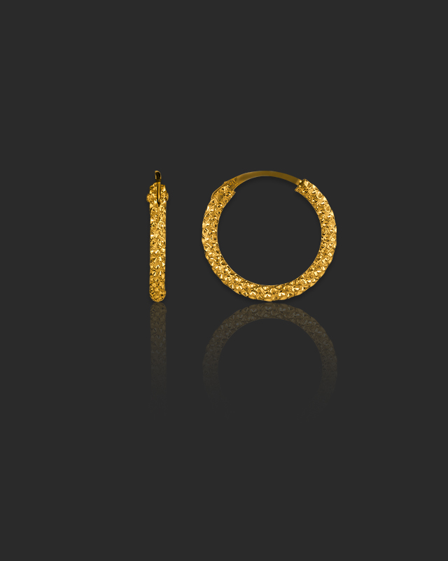 Hemangini 22KT Gold Hoop Earrings
