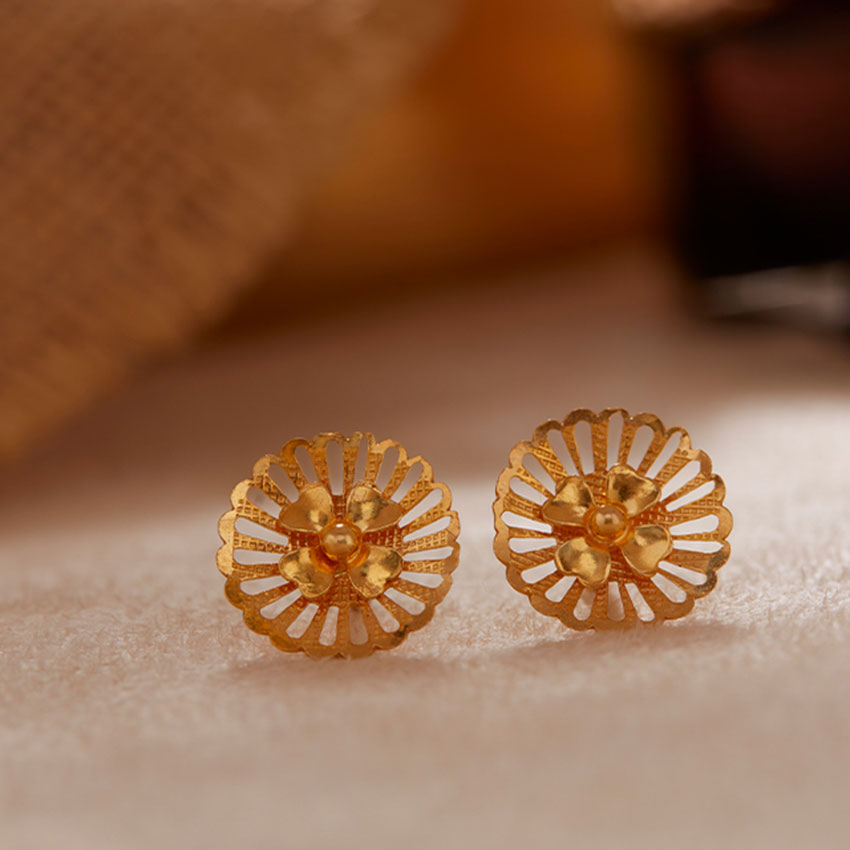 Oorvi 22KT Gold Drop Earrings Oorvi 22KT Gold Drop Earrings